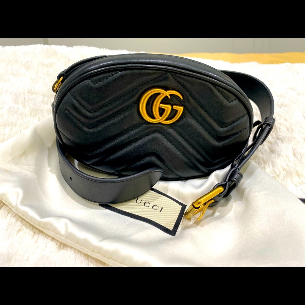 GG Marmont matelassé belt bag 85/34